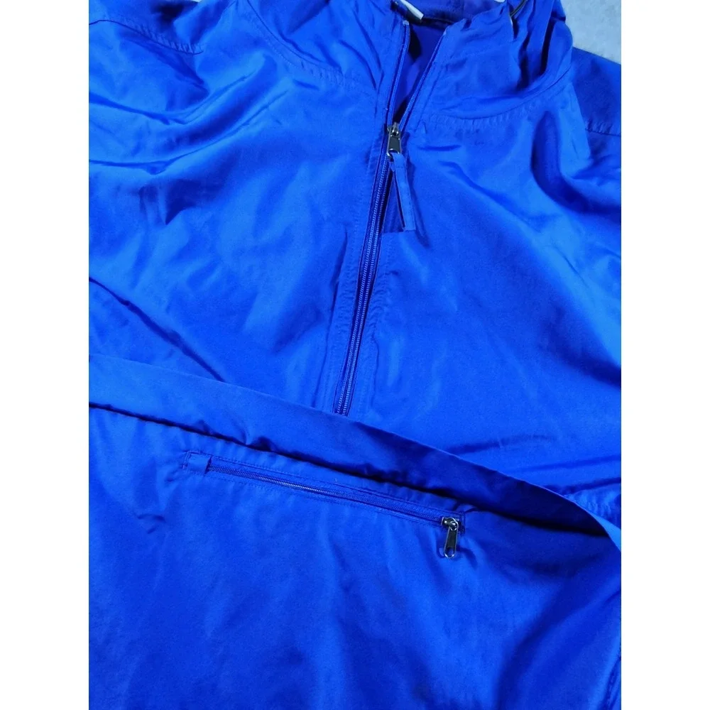 Champion Men's Pullover Jacket, Large, Blue, 1/4 Zip, Pockets